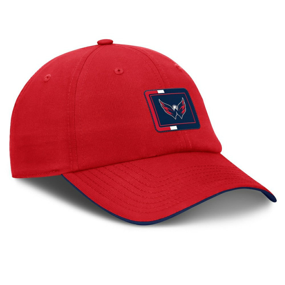 Washington Capitals Fanatics Authentic Pro Ripstop Adjustable Hat - Red/Navy - NHL