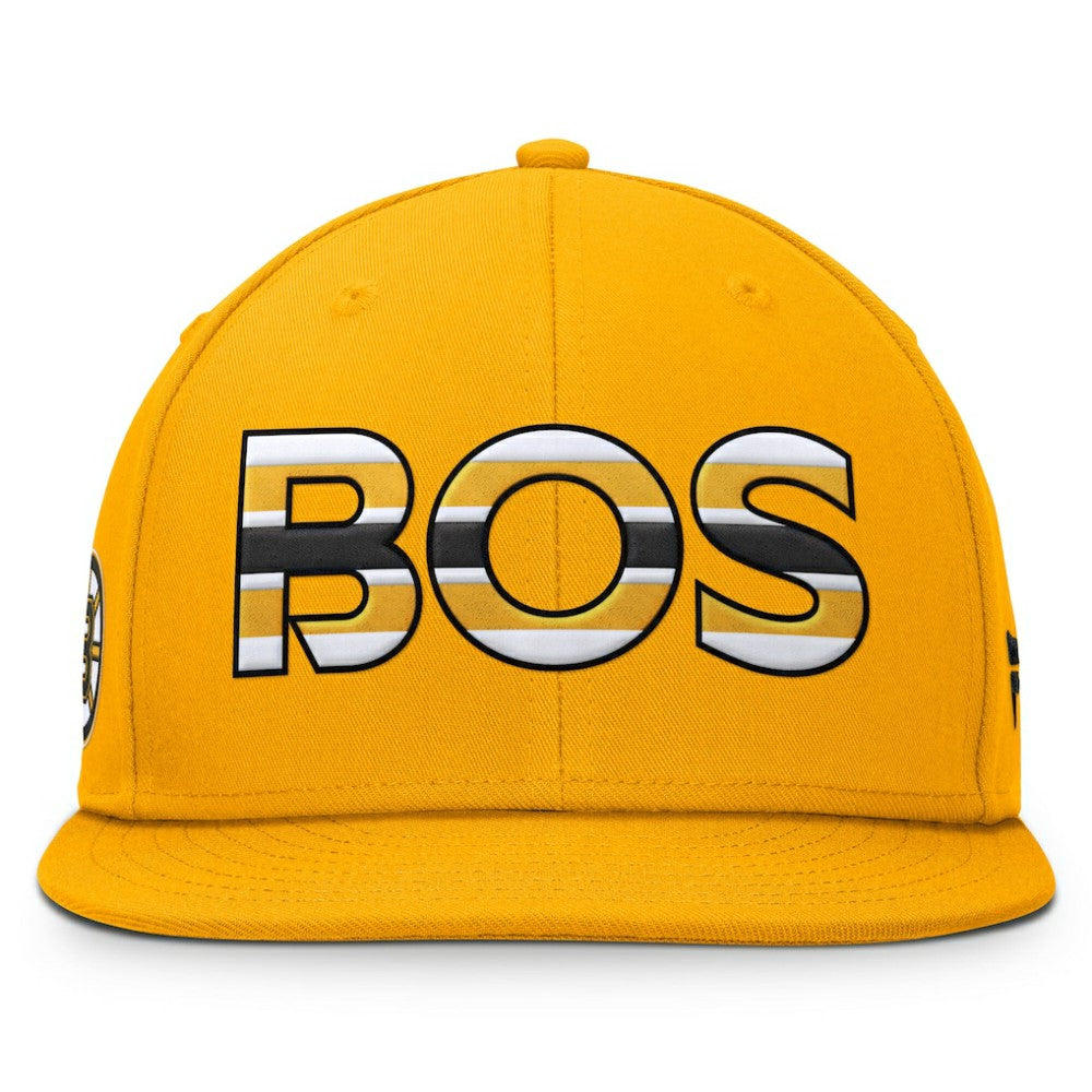 Boston Bruins Fanatics Authentic Pro Team Rink Snapback Hat - Gold - NHL