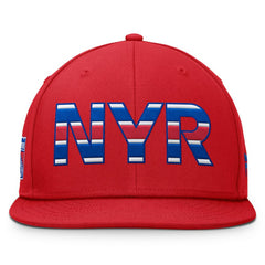 New York Rangers Fanatics Authentic Pro Team Rink Snapback Hat - Red - NHL