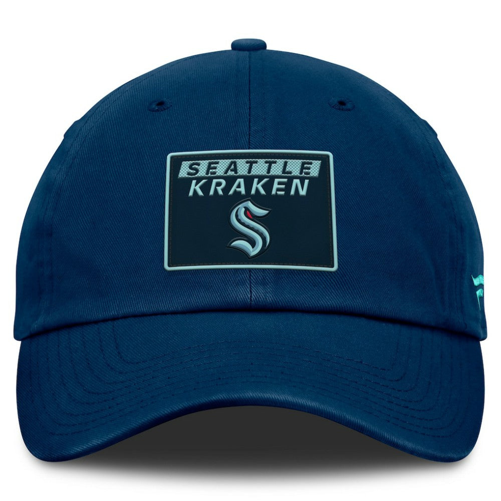 Seattle Kraken Fanatics Women's Authentic Pro Rink Adjustable Hat - Deep Sea Blue - NHL