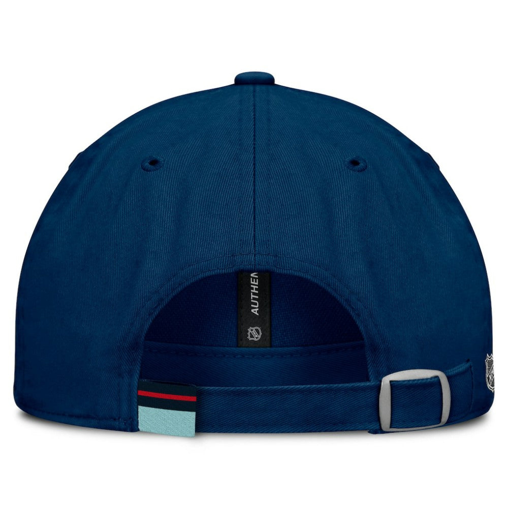 Seattle Kraken Fanatics Women's Authentic Pro Rink Adjustable Hat - Deep Sea Blue - NHL