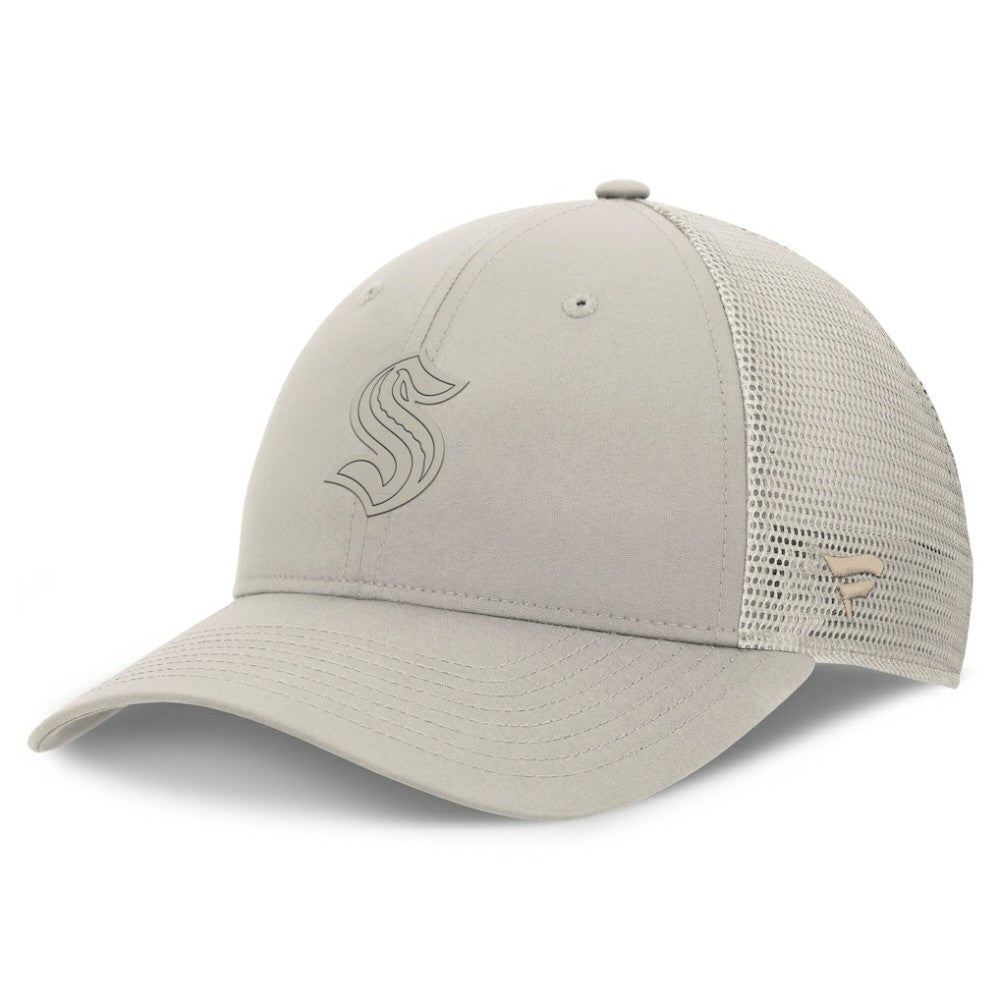Seattle Kraken Fanatics Women's Authentic Pro Road Trucker Adjustable Hat - Tan - NHL