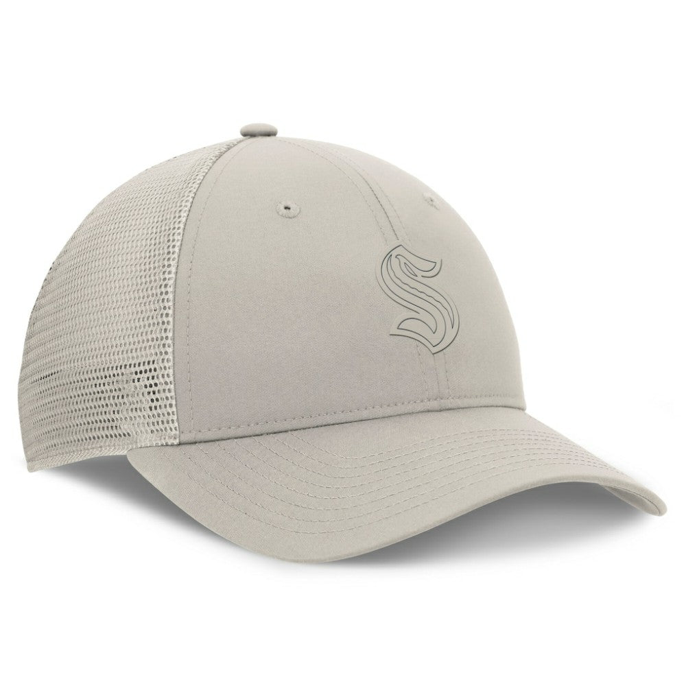 Seattle Kraken Fanatics Women's Authentic Pro Road Trucker Adjustable Hat - Tan - NHL