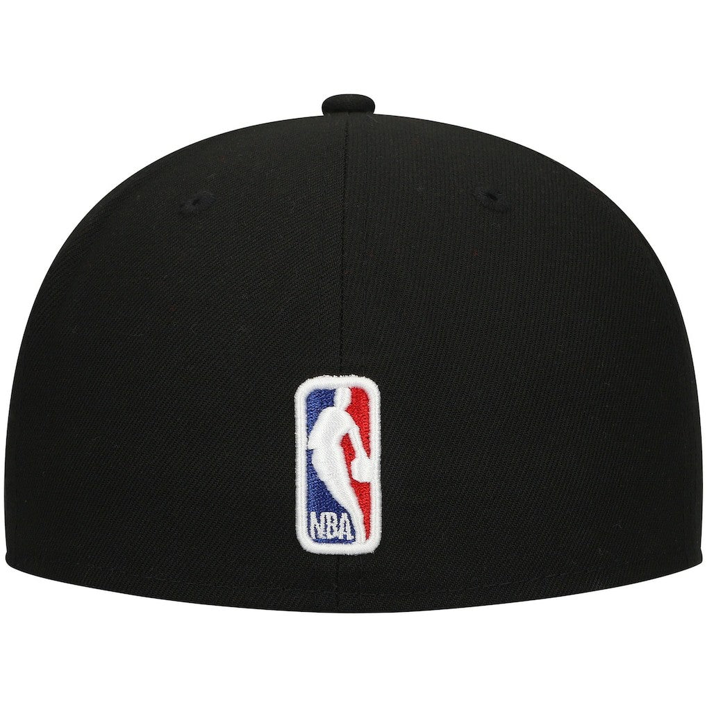 Philadelphia 76ers Blackout Shadow Logo 59FIFTY Fitted Hat Black - NBA