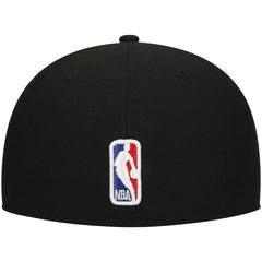 Philadelphia 76ers Blackout Shadow Logo 59FIFTY Fitted Hat Black - NBA