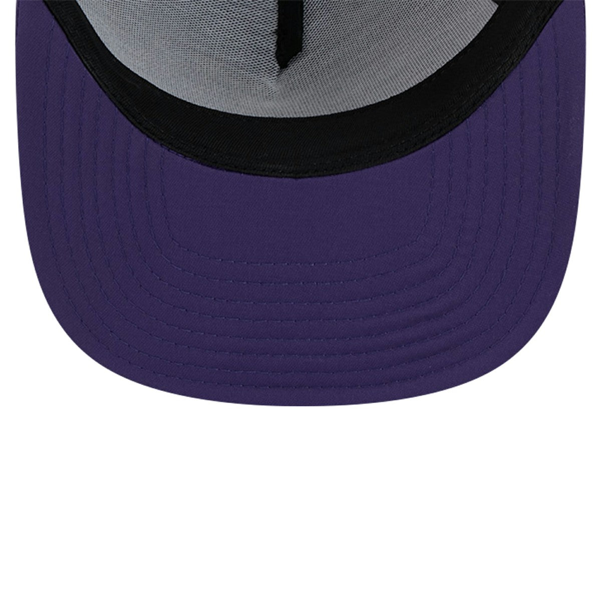 Phoenix Suns Puff Print Team Code A-Frame 9FIFTY Trucker Snapback Hat Purple - NBA