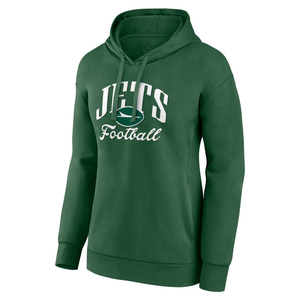 New York Jets Women's Victory Script Pullover Hoodie Green | Fanatics