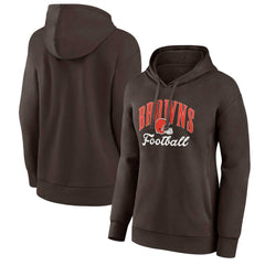 Cleveland Browns Women's Victory Script Pullover Hoodie Brown | Fanatics