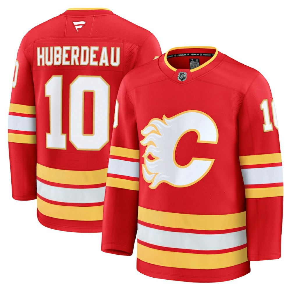 Jonathan Huberdeau Calgary Flames Fanatics Home Premium Jersey - Red - NHL