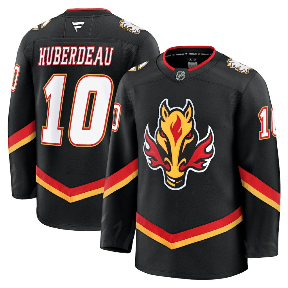Jonathan Huberdeau Calgary Flames Fanatics Alternate Premium Jersey - Black - NHL
