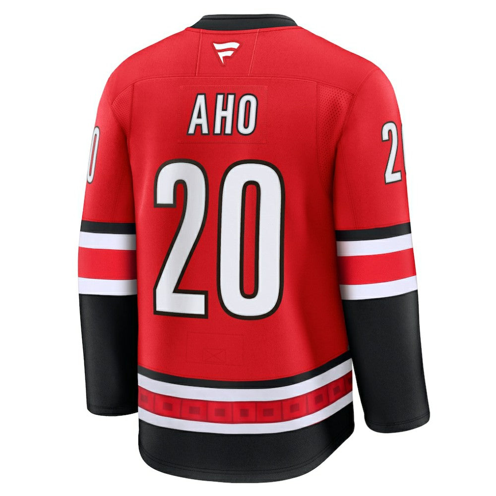 Sebastian Aho Carolina Hurricanes Fanatics Alternate Premium Jersey - Red - NHL