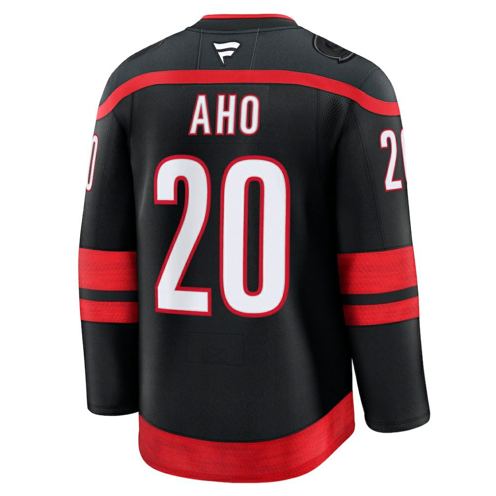 Sebastian Aho Carolina Hurricanes Fanatics Home Premium Jersey - Black - NHL
