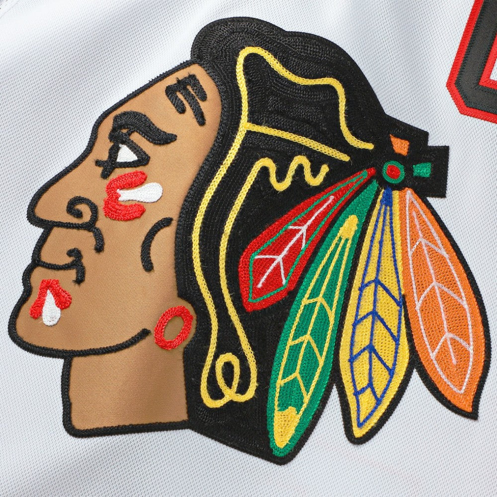 Connor Bedard Chicago Blackhawks Fanatics Away Premium Jersey - White - NHL