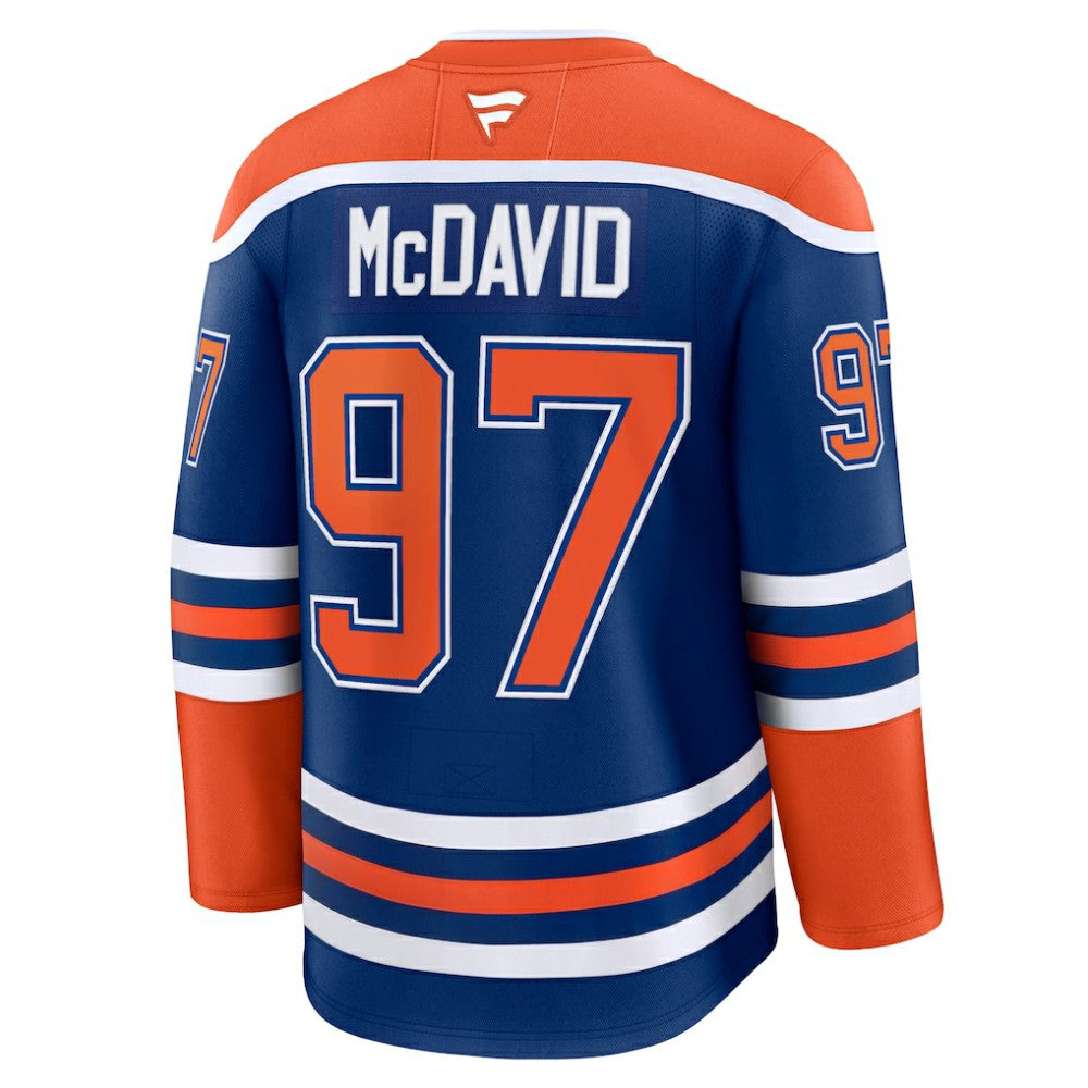 Connor McDavid Edmonton Oilers Fanatics Home Premium Jersey - Royal - NHL