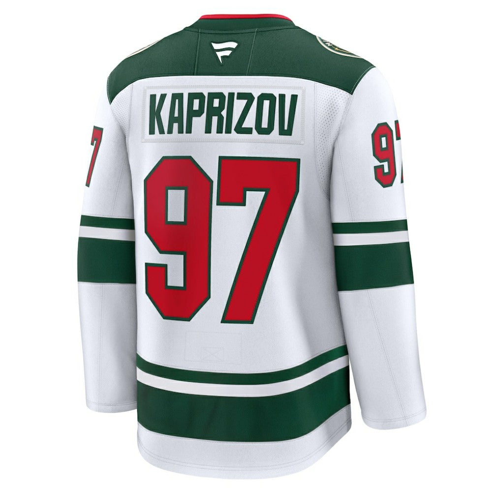 Kirill Kaprizov Minnesota Wild Fanatics Away Premium Jersey - White - NHL