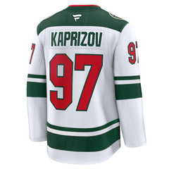 Kirill Kaprizov Minnesota Wild Fanatics Away Premium Jersey - White - NHL