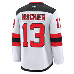 Nico Hischier New Jersey Devils Fanatics Away Premium Jersey - White - NHL