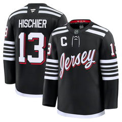 Nico Hischier New Jersey Devils Fanatics Alternate Premium Jersey - Black - NHL