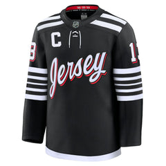 Nico Hischier New Jersey Devils Fanatics Alternate Premium Jersey - Black - NHL