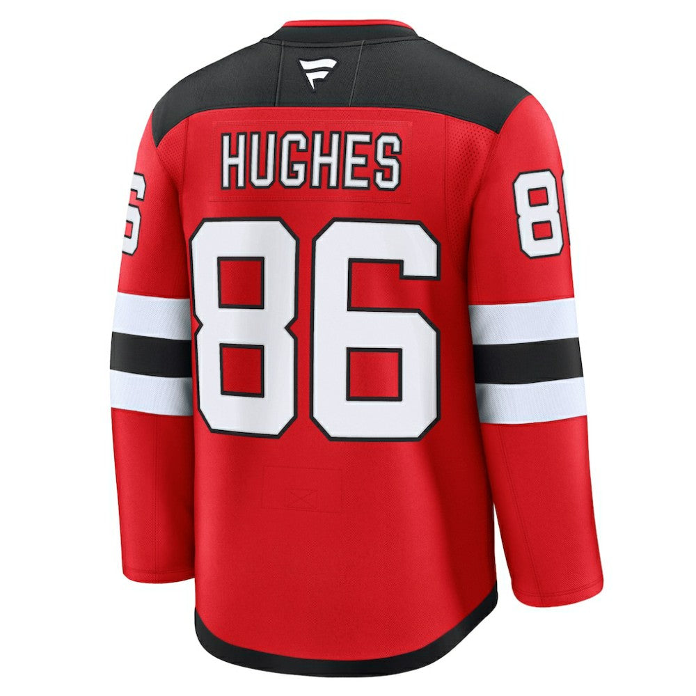 Jack Hughes New Jersey Devils Fanatics Home Premium Jersey - Red - NHL