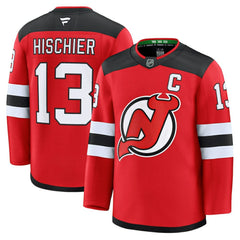 Nico Hischier New Jersey Devils Fanatics Home Premium Jersey - Red - NHL