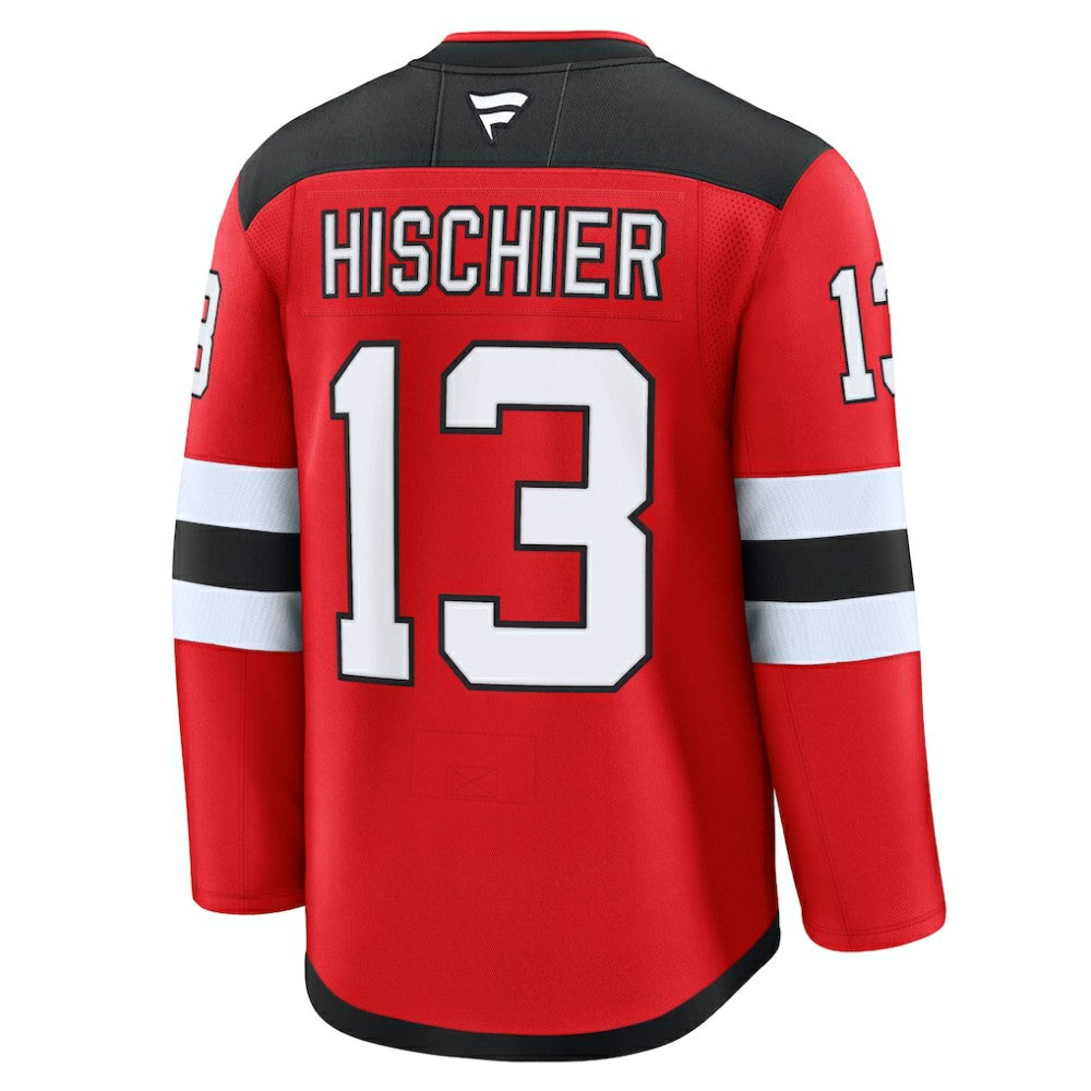 Nico Hischier New Jersey Devils Fanatics Home Premium Jersey - Red - NHL