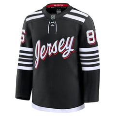 Jack Hughes New Jersey Devils Fanatics Alternate Premium Jersey - Black - NHL