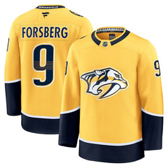 Filip Forsberg Nashville Predators Fanatics Home Premium Jersey - Gold - NHL