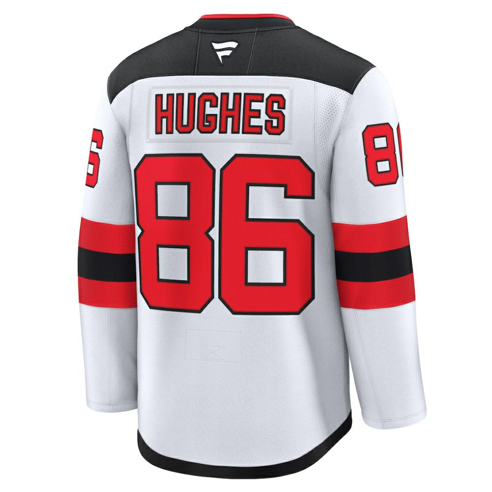 Jack Hughes New Jersey Devils Fanatics Away Premium Jersey - White - NHL