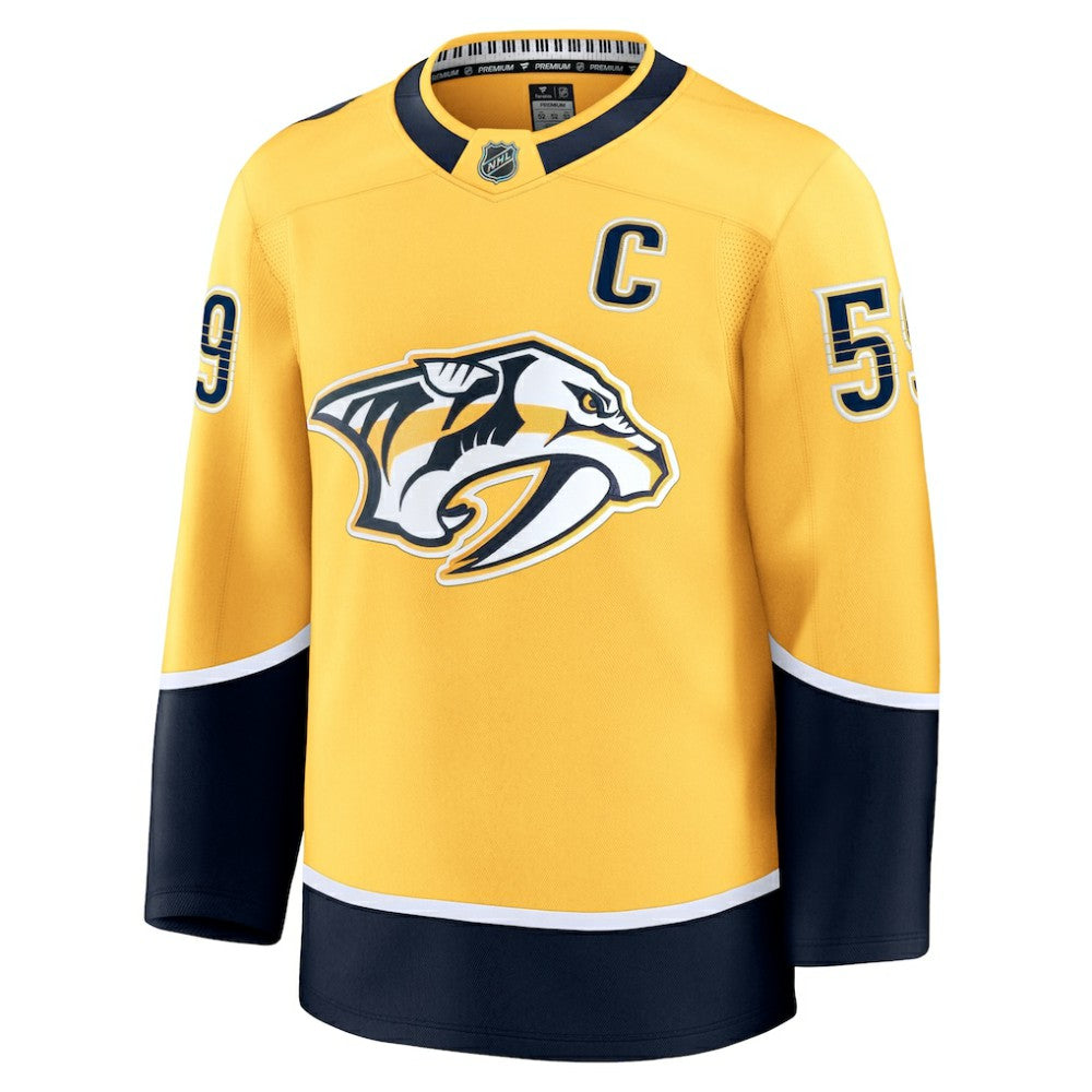 Roman Josi Nashville Predators Fanatics Home Premium Jersey - Yellow - NHL