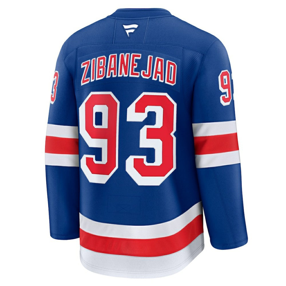 Mika Zibanejad New York Rangers Fanatics Home Premium Jersey - Blue - NHL