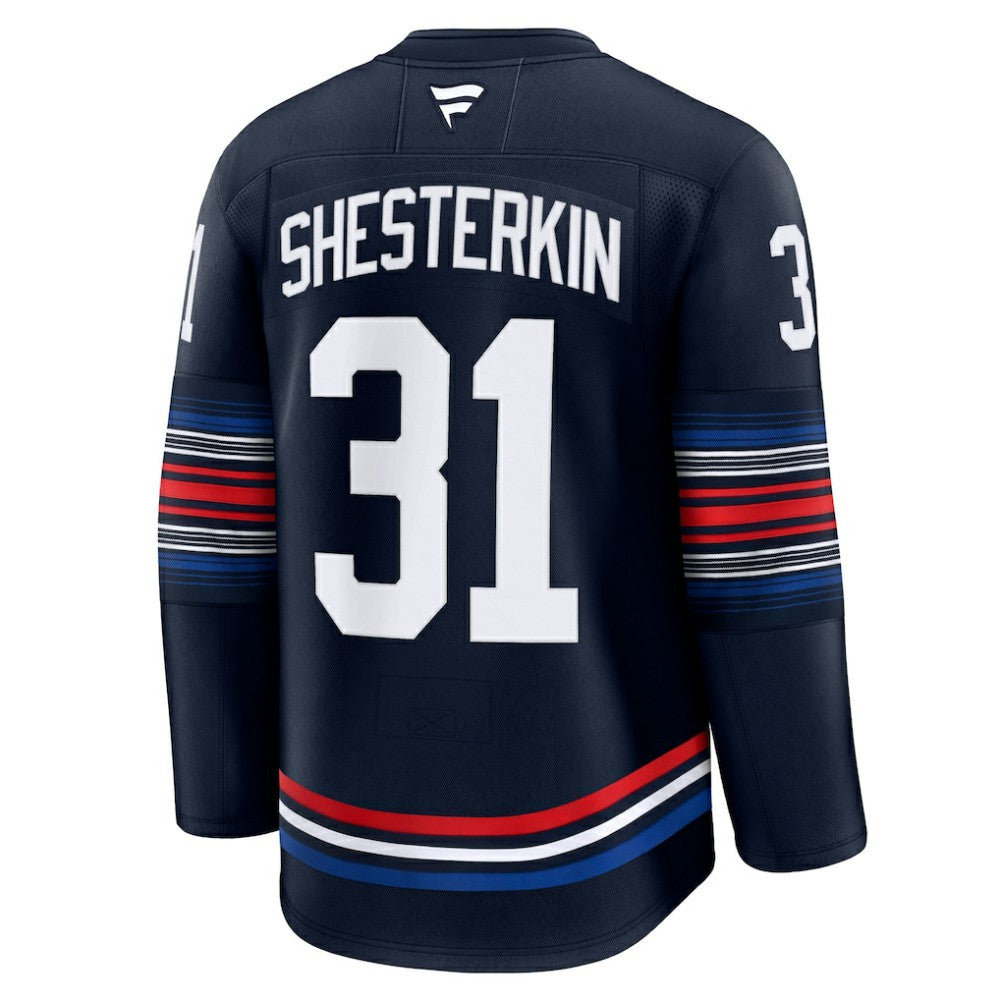 Igor Shesterkin New York Rangers Fanatics Alternate Premium Jersey - Navy - NHL