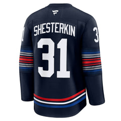 Igor Shesterkin New York Rangers Fanatics Alternate Premium Jersey - Navy - NHL