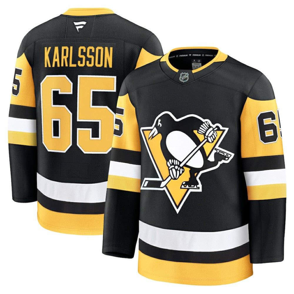 Erik Karlsson Pittsburgh Penguins Fanatics Home Premium Jersey - Black - NHL