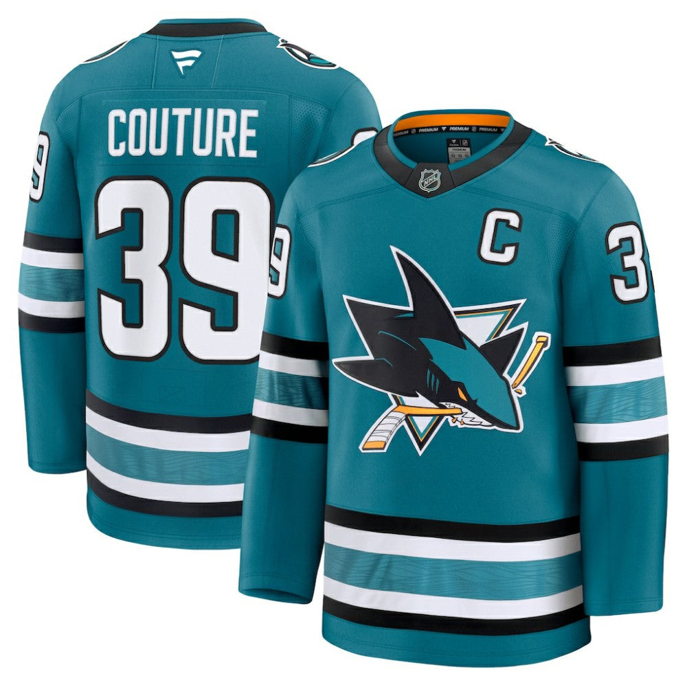 Logan Couture San Jose Sharks Fanatics Home Premium Jersey - Teal - NHL