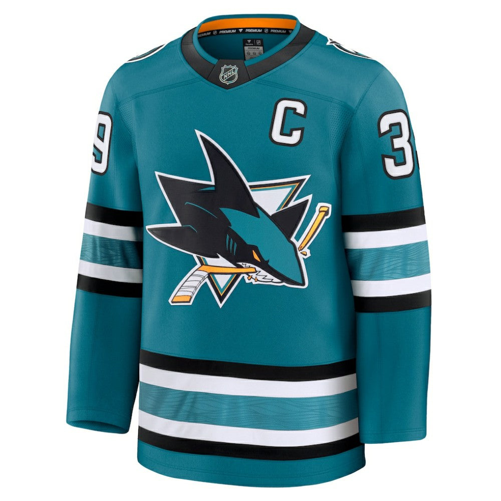 Logan Couture San Jose Sharks Fanatics Home Premium Jersey - Teal - NHL