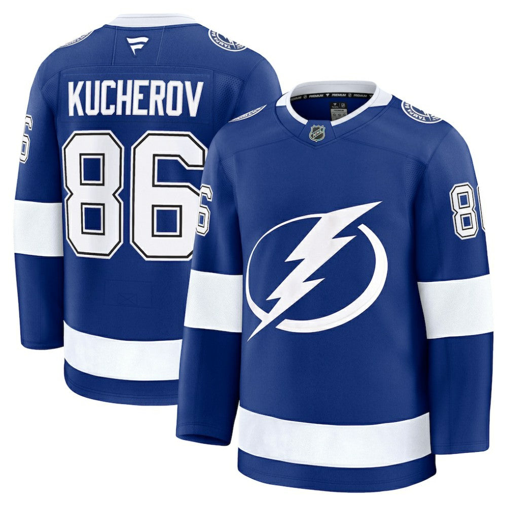 Nikita Kucherov Tampa Bay Lightning Fanatics Home Premium Jersey - Blue - NHL