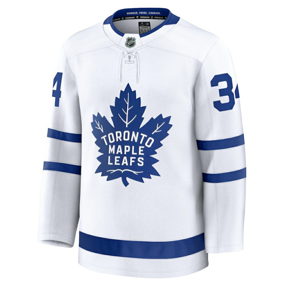Auston Matthews Toronto Maple Leafs Fanatics Away Premium Jersey - White - NHL