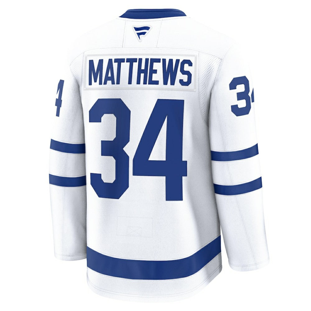 Auston Matthews Toronto Maple Leafs Fanatics Away Premium Jersey - White - NHL