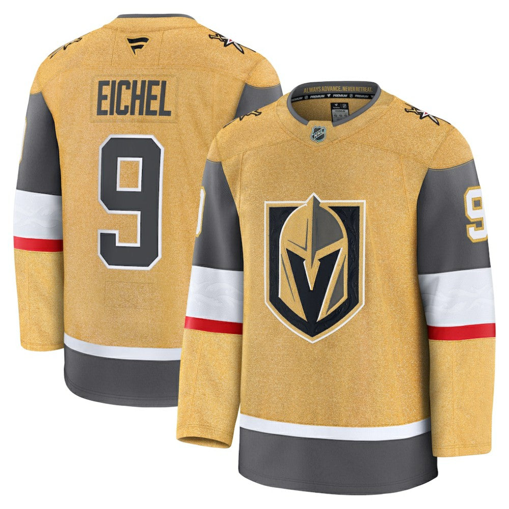 Jack Eichel Vegas Golden Knights Fanatics Home Premium Jersey - Gold - NHL