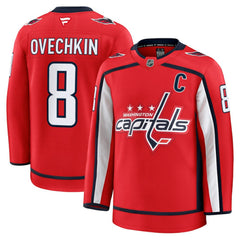 Alexander Ovechkin Washington Capitals Fanatics Home Premium Jersey - Red - NHL
