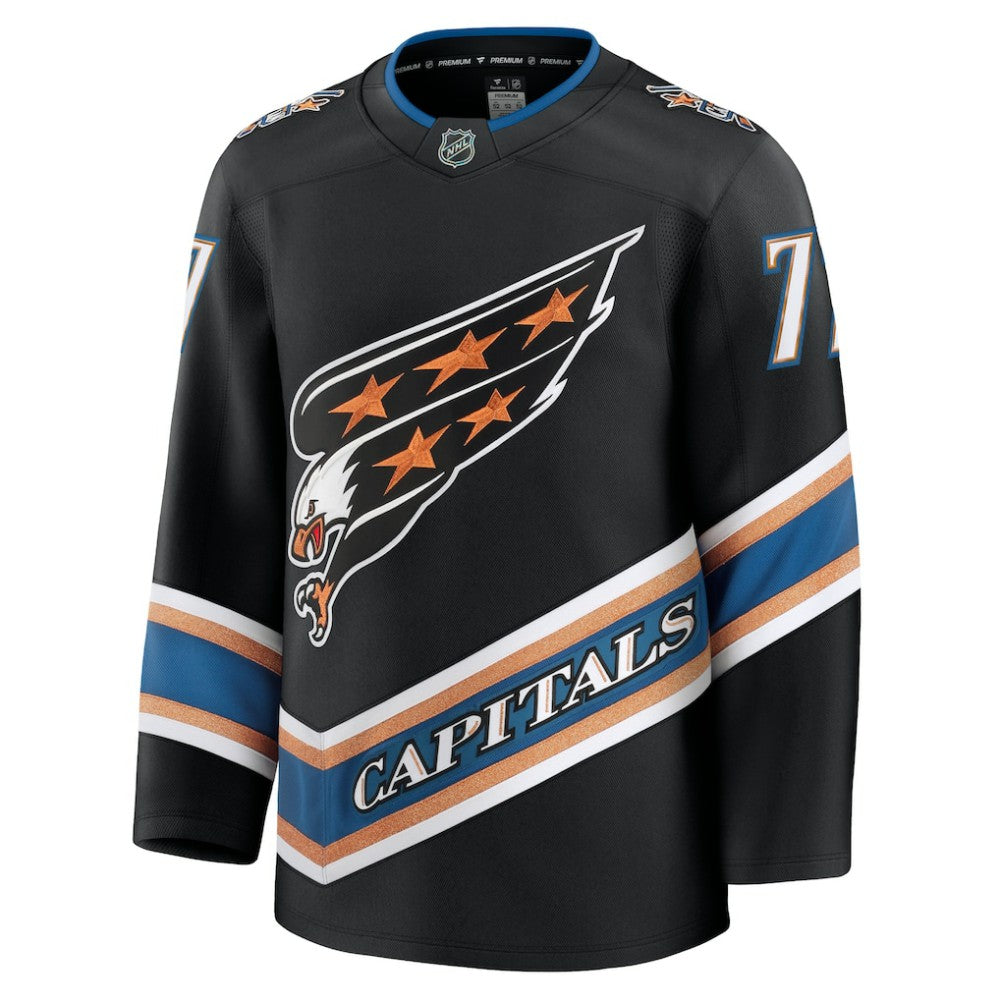 TJ Oshie Washington Capitals Fanatics Alternate 50th Anniversary Premium Jersey - Black - NHL