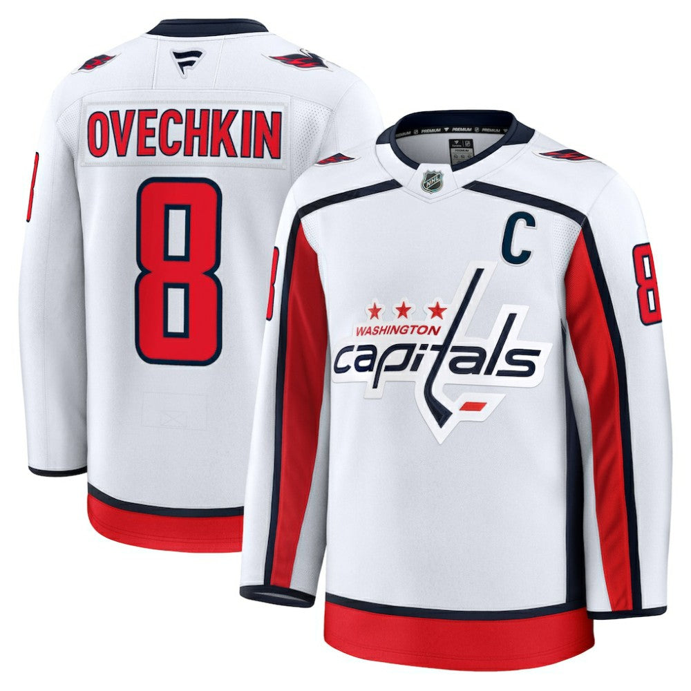 Alexander Ovechkin Washington Capitals Fanatics Away Premium Jersey - White - NHL