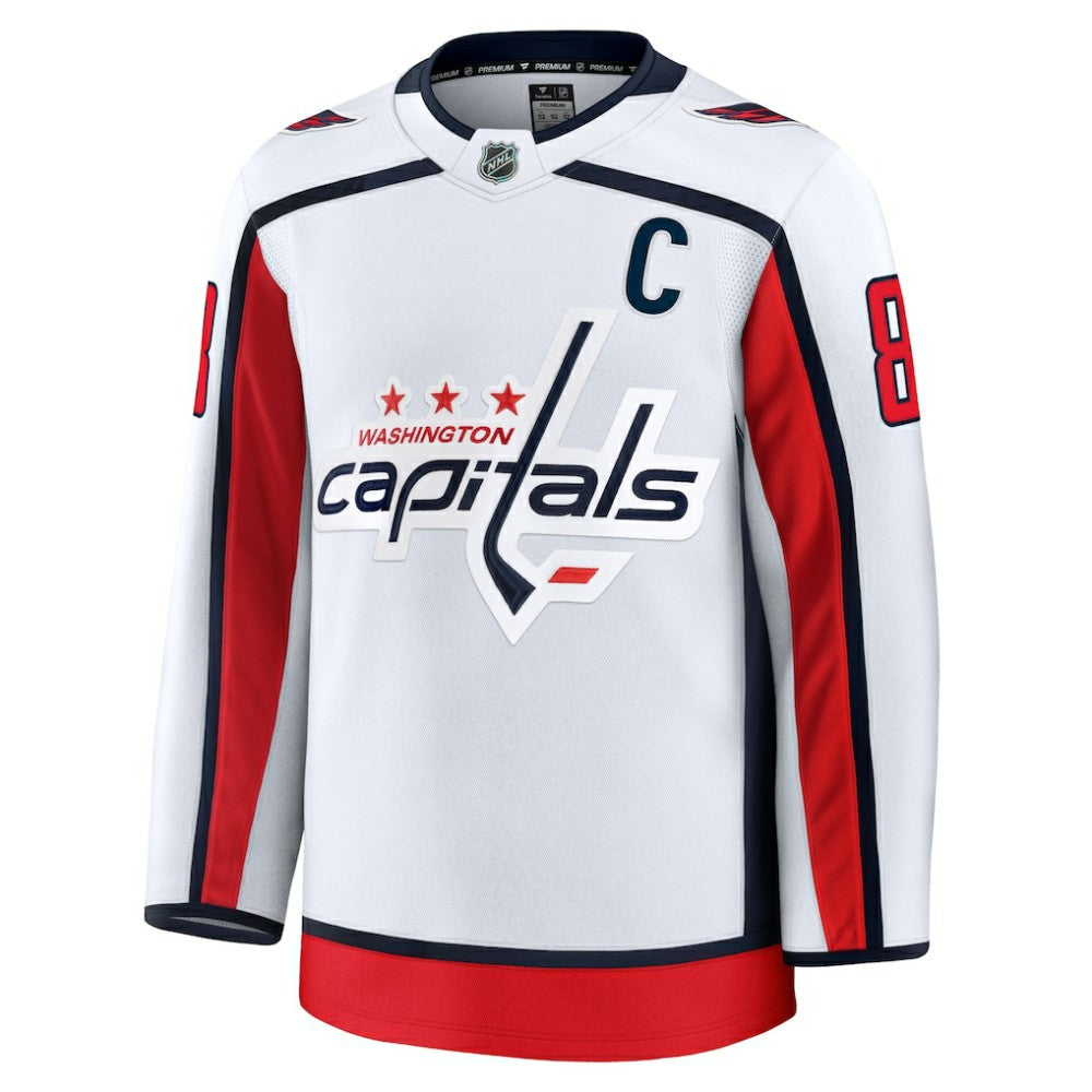 Alexander Ovechkin Washington Capitals Fanatics Away Premium Jersey - White - NHL