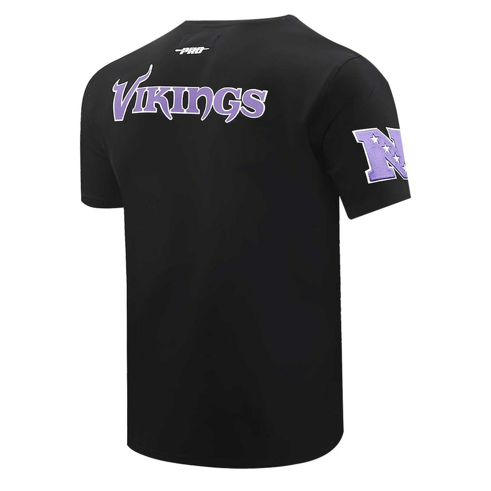 Minnesota Vikings Pro Standard Retro Striper T-Shirt Black | NFL