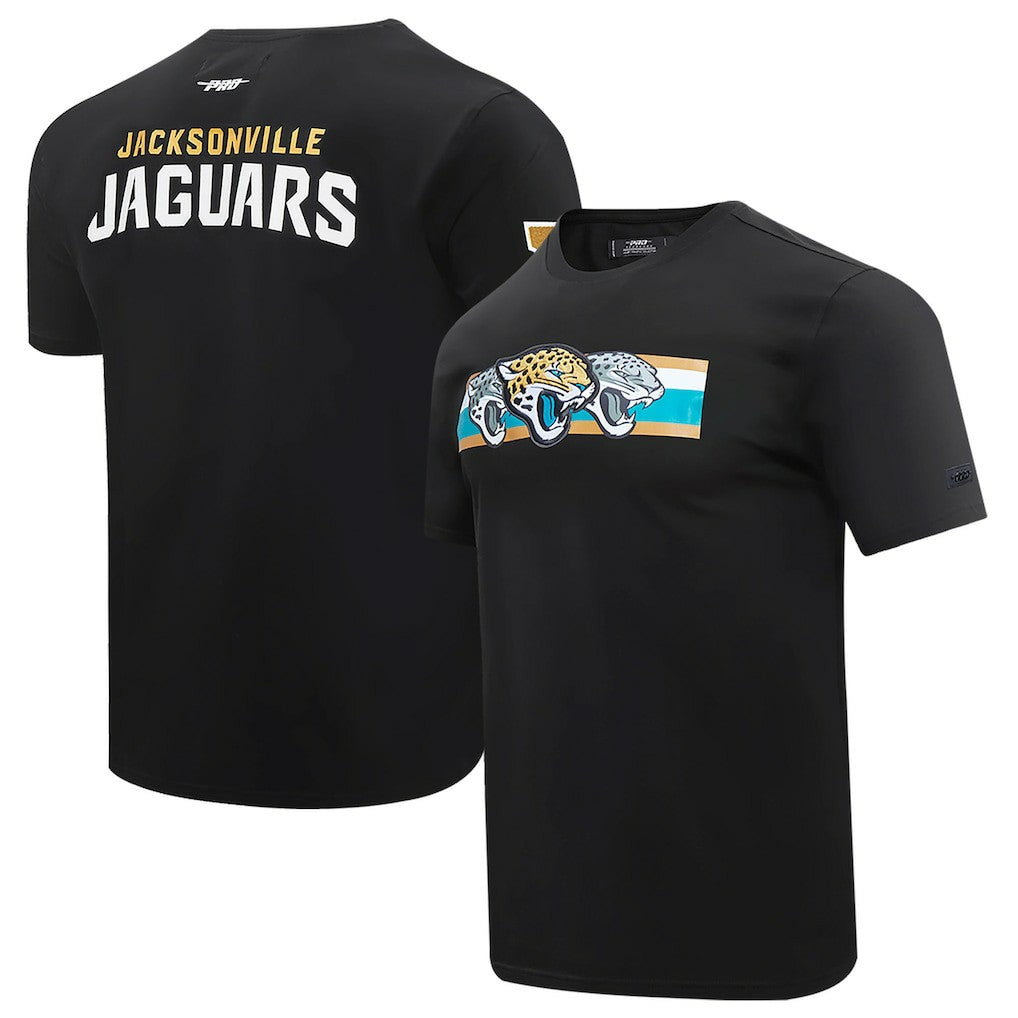 Jacksonville Jaguars Pro Standard Retro Striper T-Shirt Black | NFL