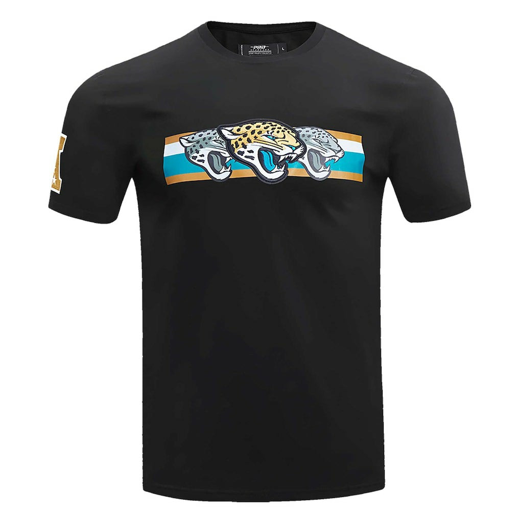 Jacksonville Jaguars Pro Standard Retro Striper T-Shirt Black | NFL