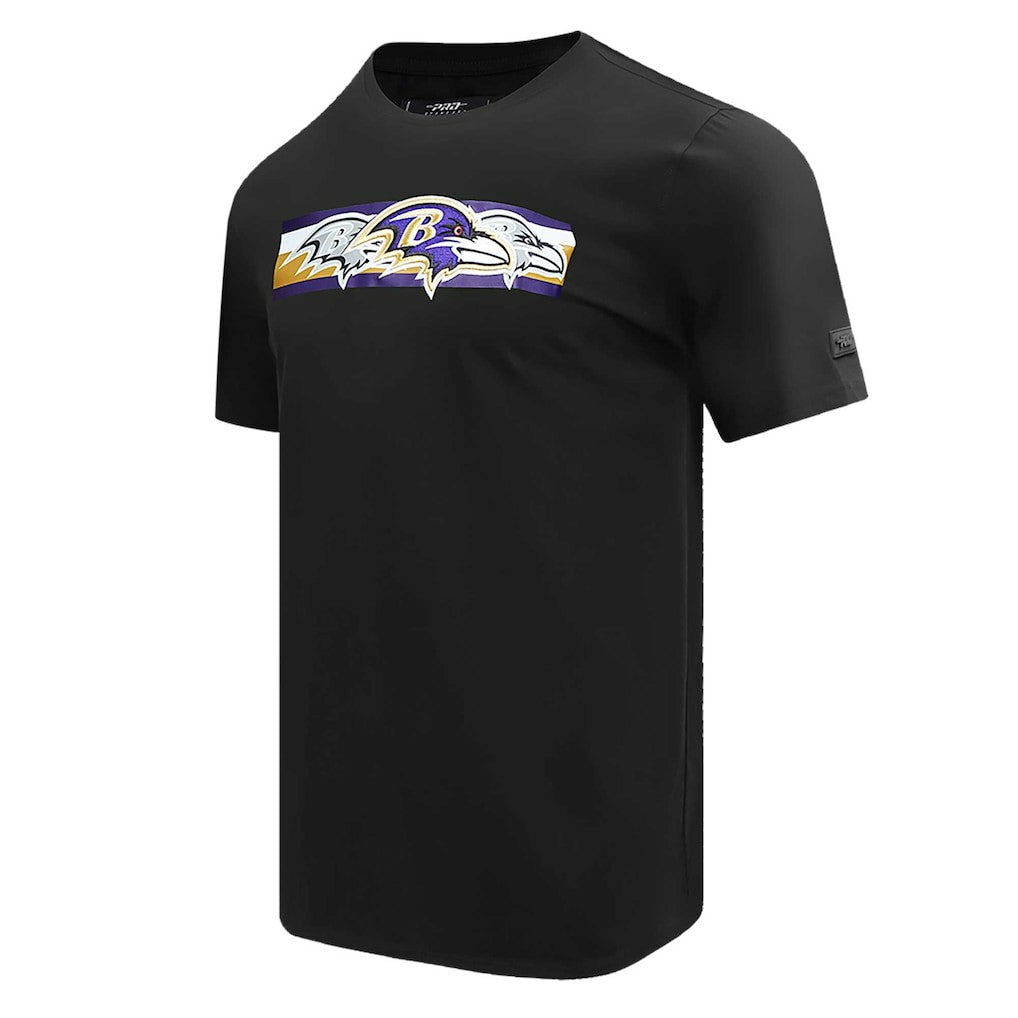 Baltimore Ravens Pro Standard Retro Striper T-Shirt Black | NFL