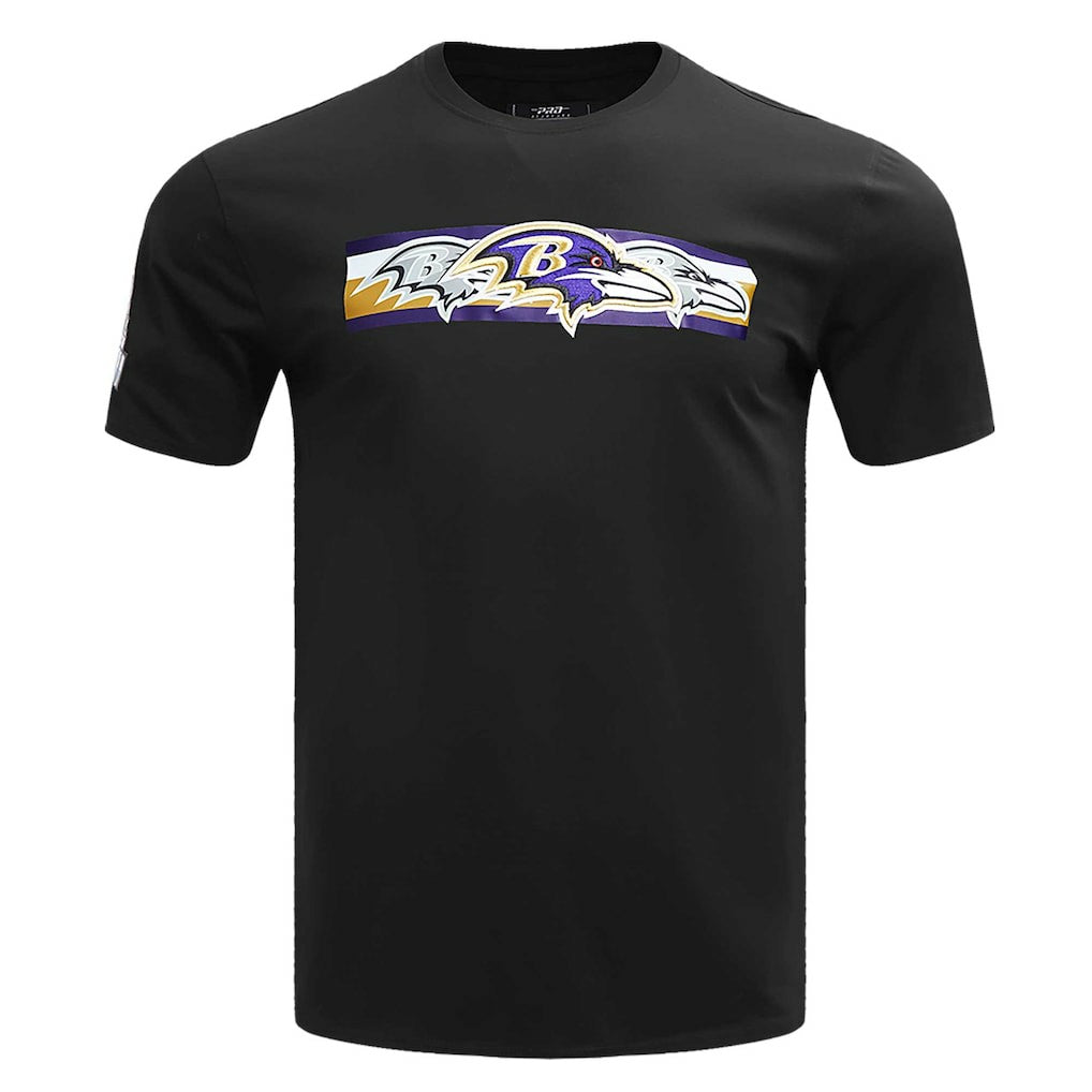 Baltimore Ravens Pro Standard Retro Striper T-Shirt Black | NFL