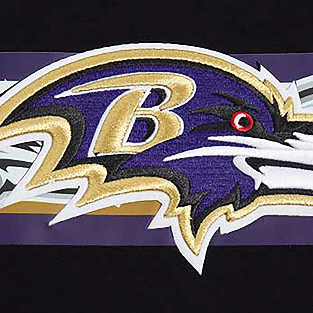 Baltimore Ravens Pro Standard Retro Striper T-Shirt Black | NFL